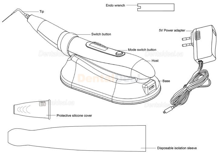 Woodpecker Endo 3 Ultrasonic Endoactivator Endo Sonic Irrigator